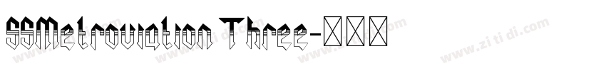 SSMetroviation Three字体转换